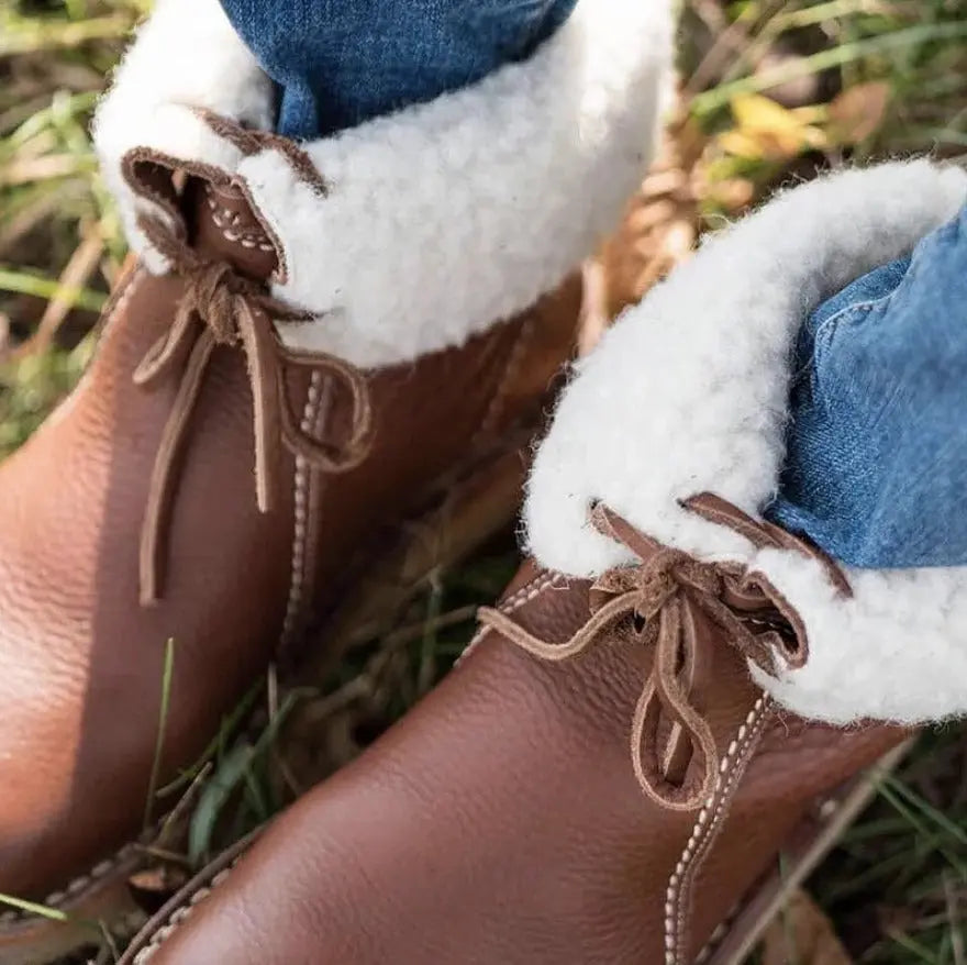 Warm Insulated Black Winter Boots for Women
