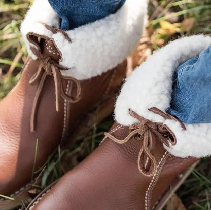 Warm Insulated Black Winter Boots for Women