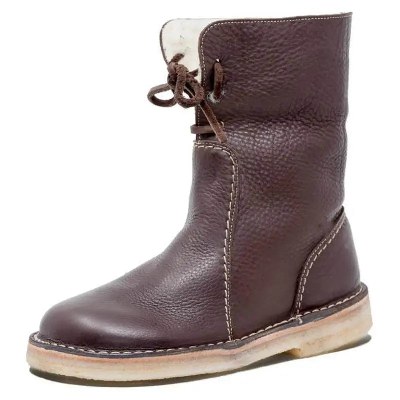 Warm Insulated Black Winter Boots for Women