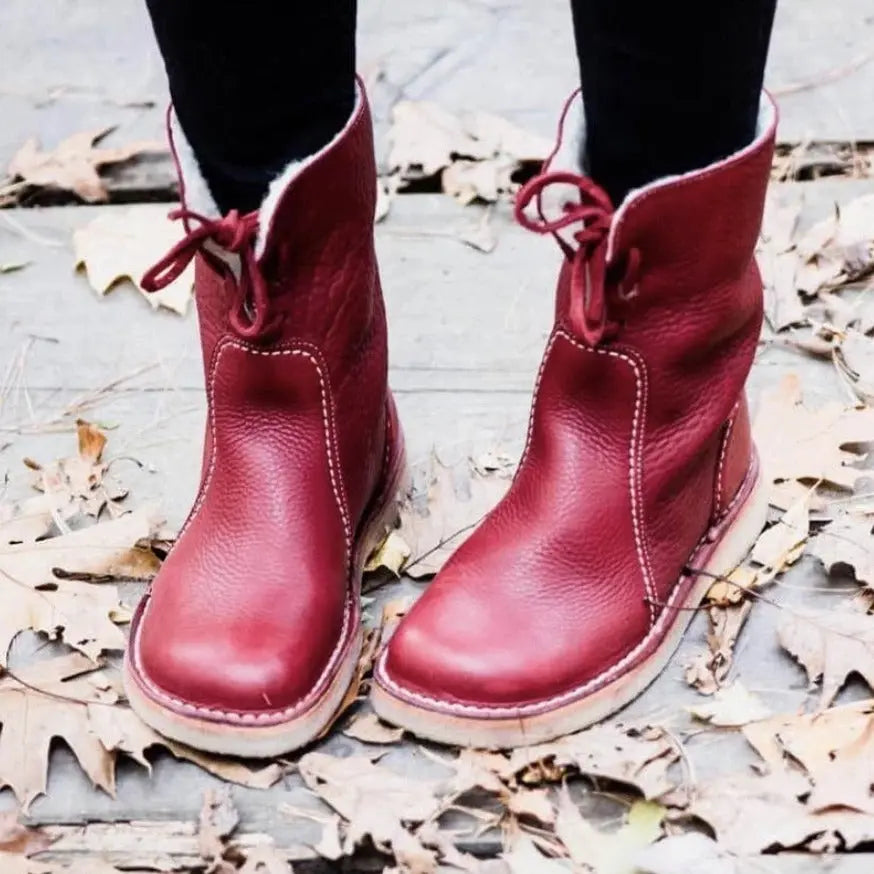 Warm Insulated Black Winter Boots for Women - Nocini