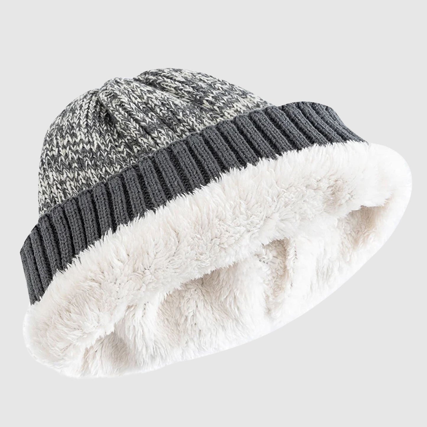 Warm Fit Winter Beanie | Thick Ribbed Lined Hat