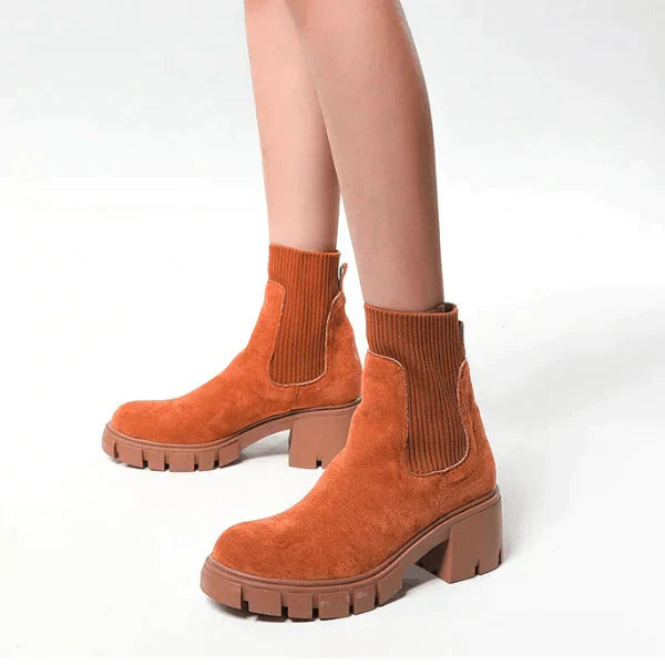 Warm Fur Lined Ankle Boots for Women