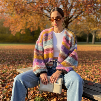 Thick Knit Oversized Sweater - Pexav