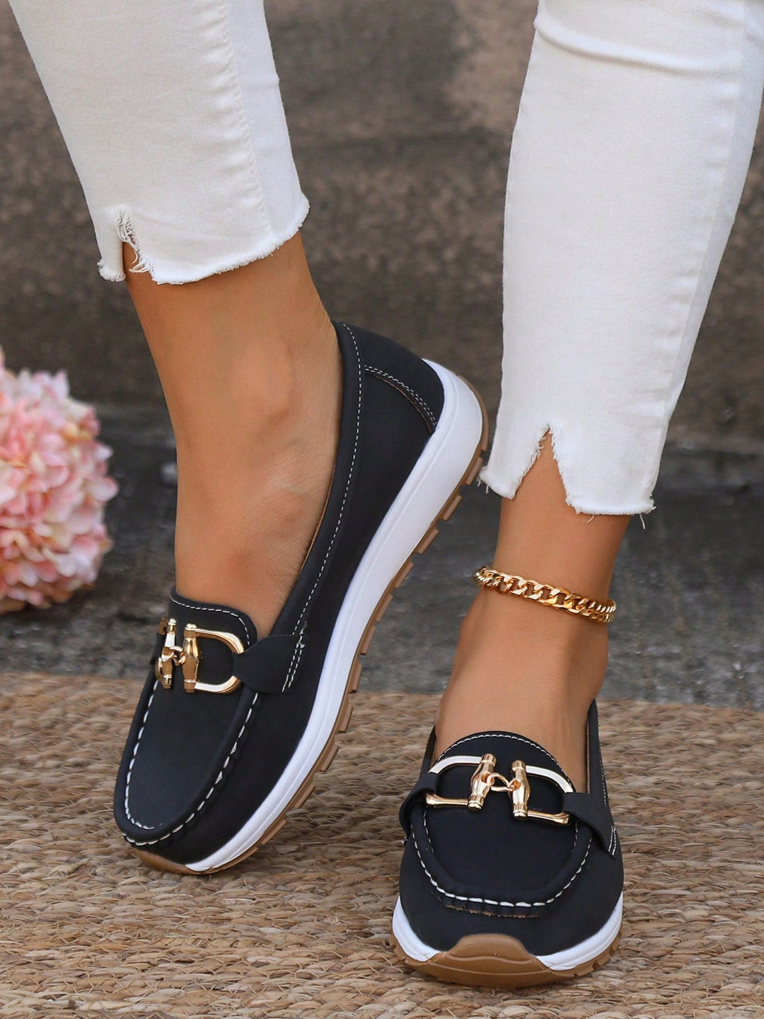 Timeless Ladies Loafers - Simple Buckle Design & Soft Insole - Nocini