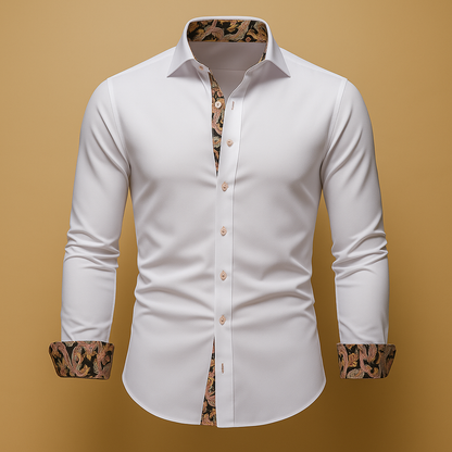 Traditional Mens Long Sleeve Dress Shirt - Nocini
