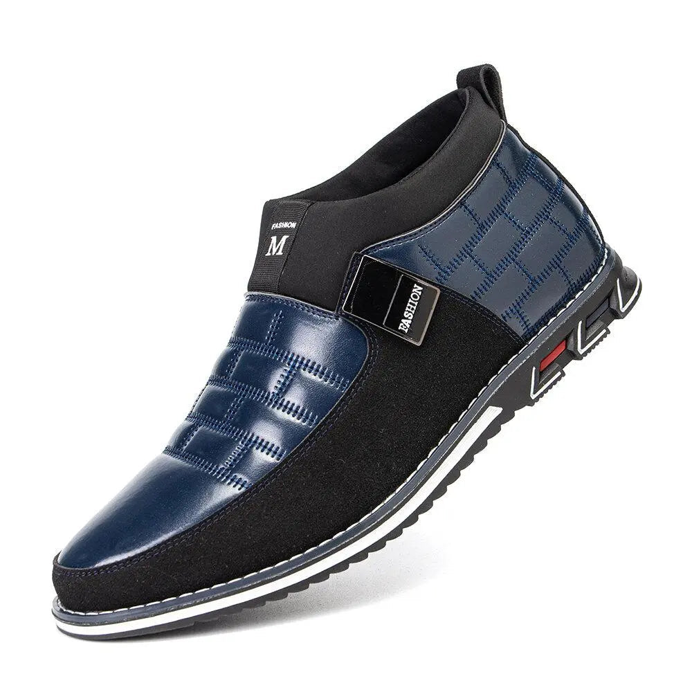 Stylish Leather Mens Ankle Boots - Easy Slip On Design - Nocini