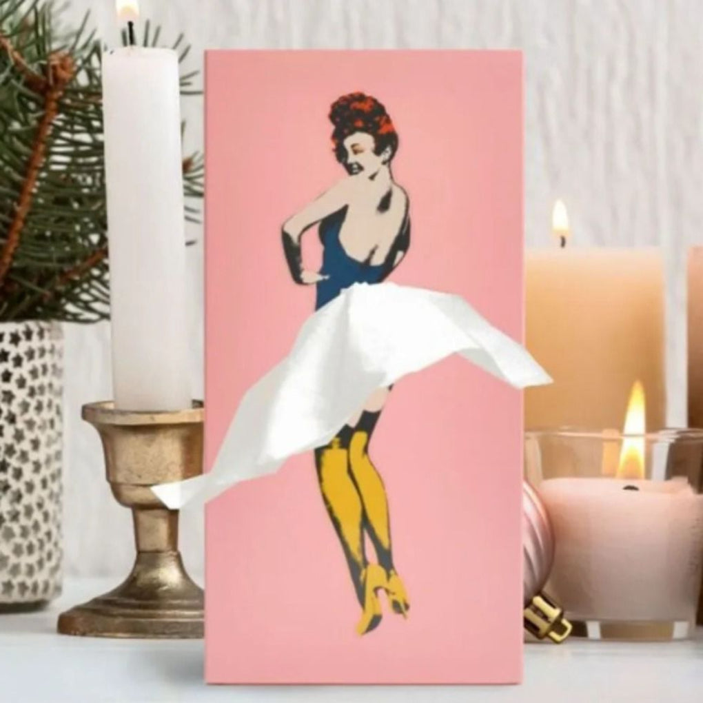 Decorative Floral Tissue Holder