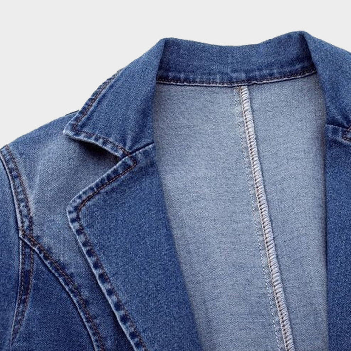 Fashionable Women's Blue Jeans Jacket
