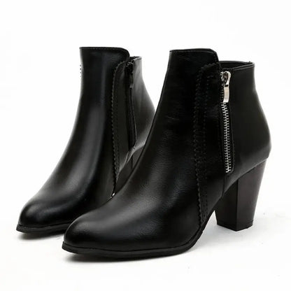 High Heel Chic Ladies Boots - Elegant and Comfy