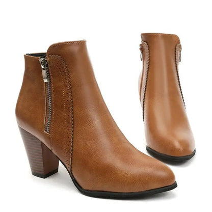 High Heel Chic Ladies Boots - Elegant and Comfy