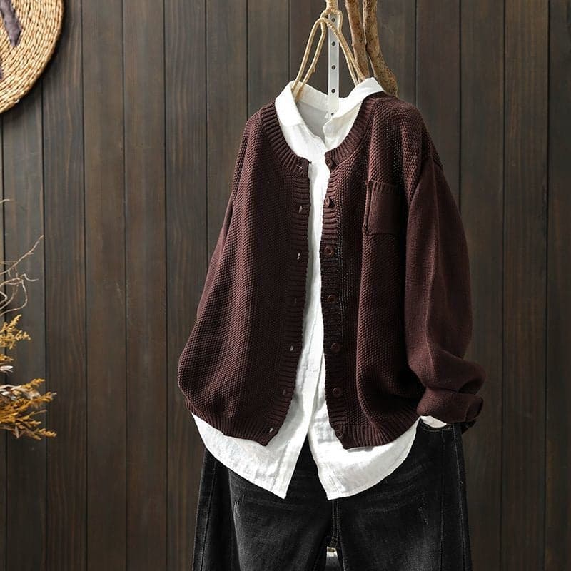 Cozy Oversized Knit Cardigan for Women