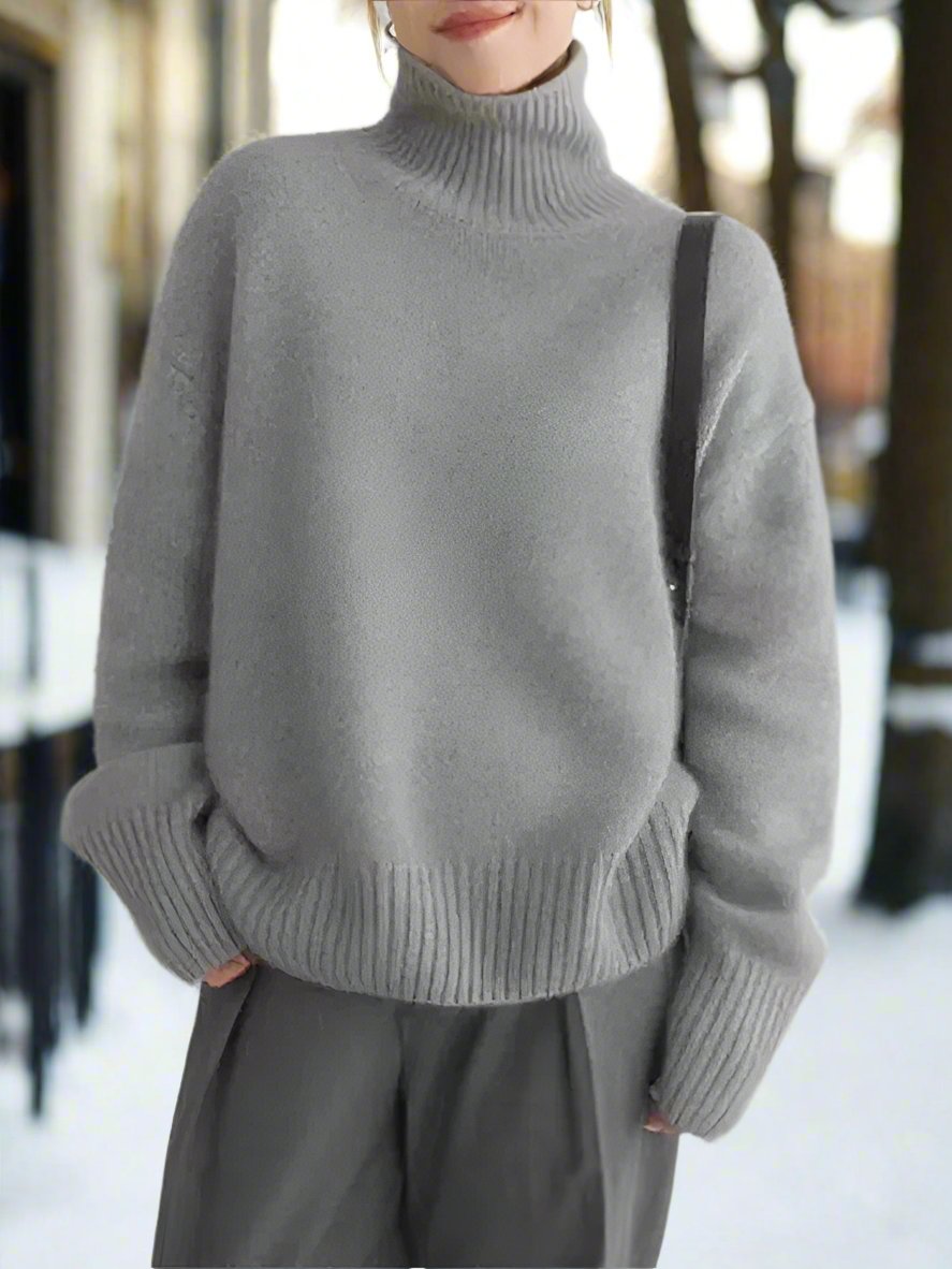 Cozy Oversized Women's Long Sleeve Sweater