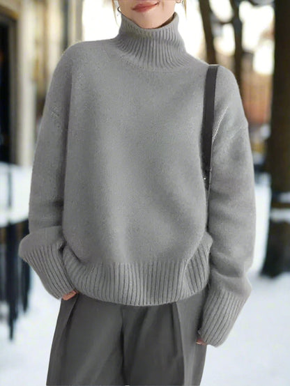 Cozy Oversized Women's Long Sleeve Sweater