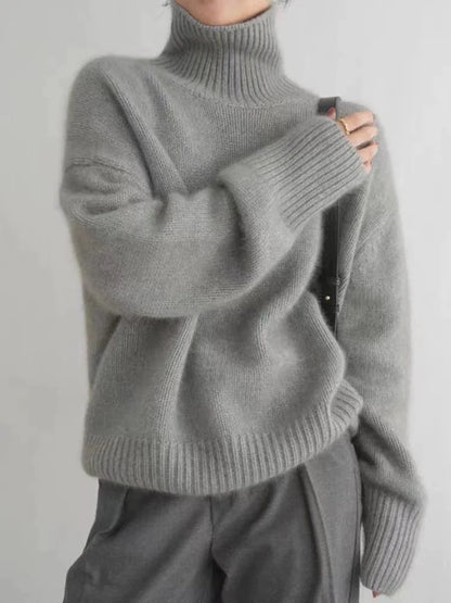 Soft Wool Crew Neck Sweater for Daily Wear