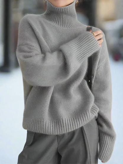 Cozy Oversized Long Sleeve Women's Sweater