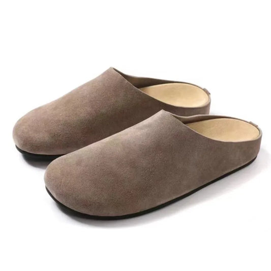 Luxurious Suede Clogs for Women - Elegant Slip On Shoes - Nocini