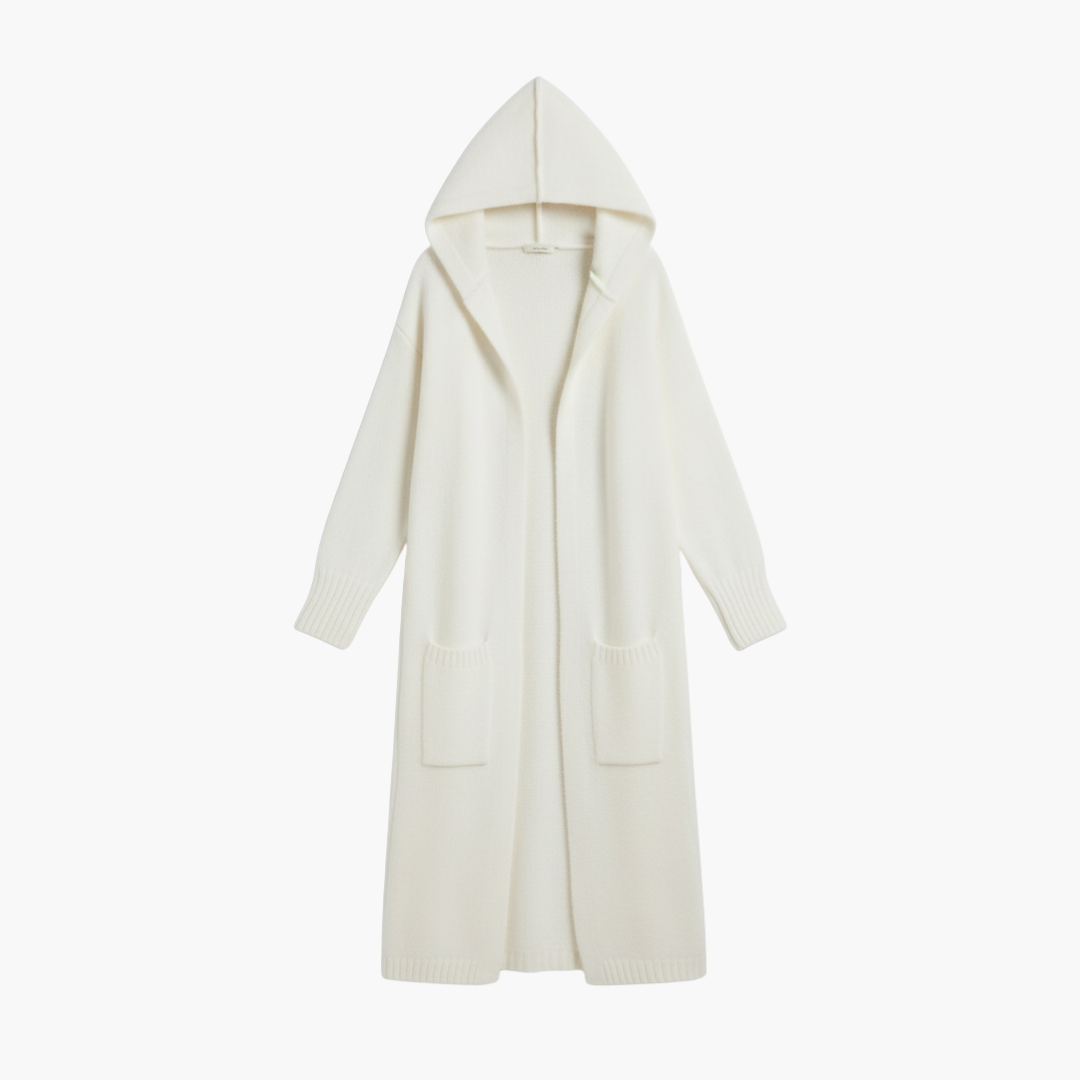 Cozy Oversized Open Front Cardigan with Pockets - Olytrend