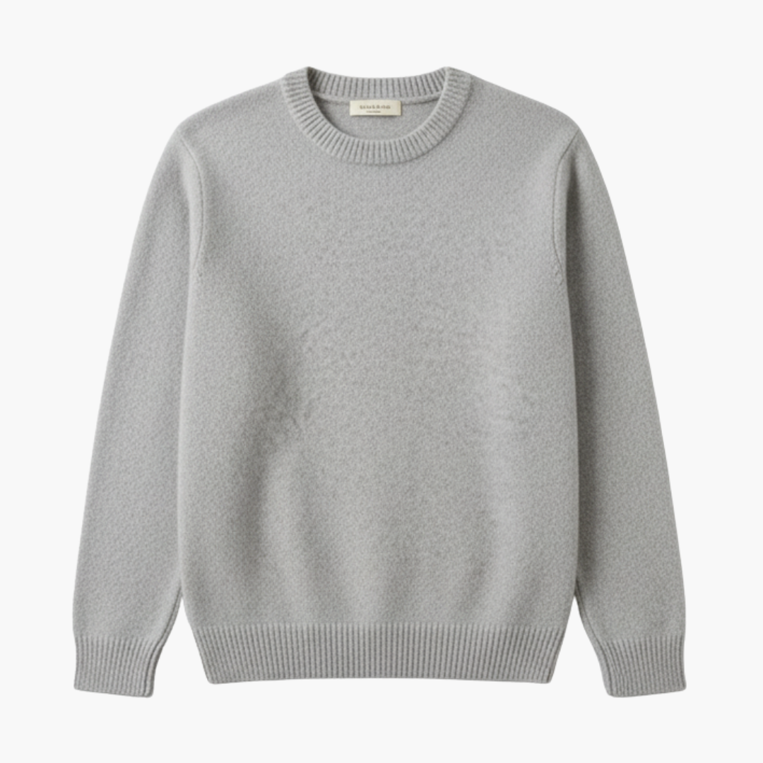 Classic Fit Men's Ribbed Knit Pullover Sweater - Olytrend