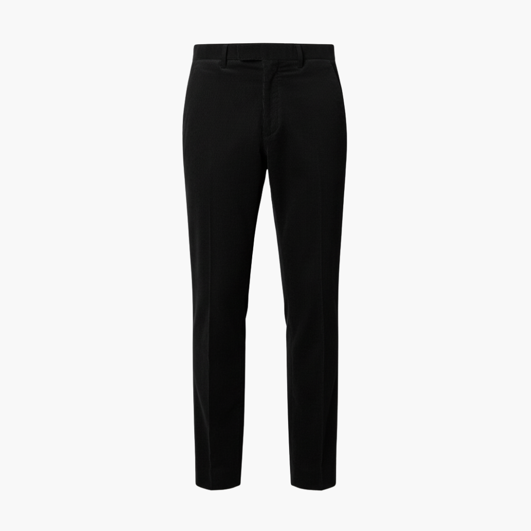 Comfortable Straight Leg Corduroy Pants with Pockets - Olytrend