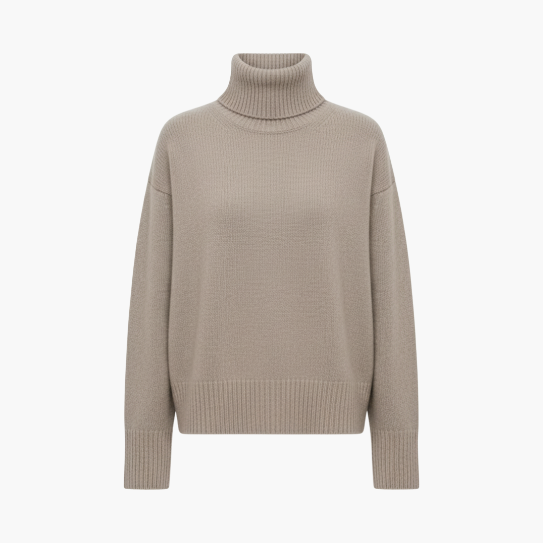 Comfy Women's Loose Fit Crew Neck Sweater