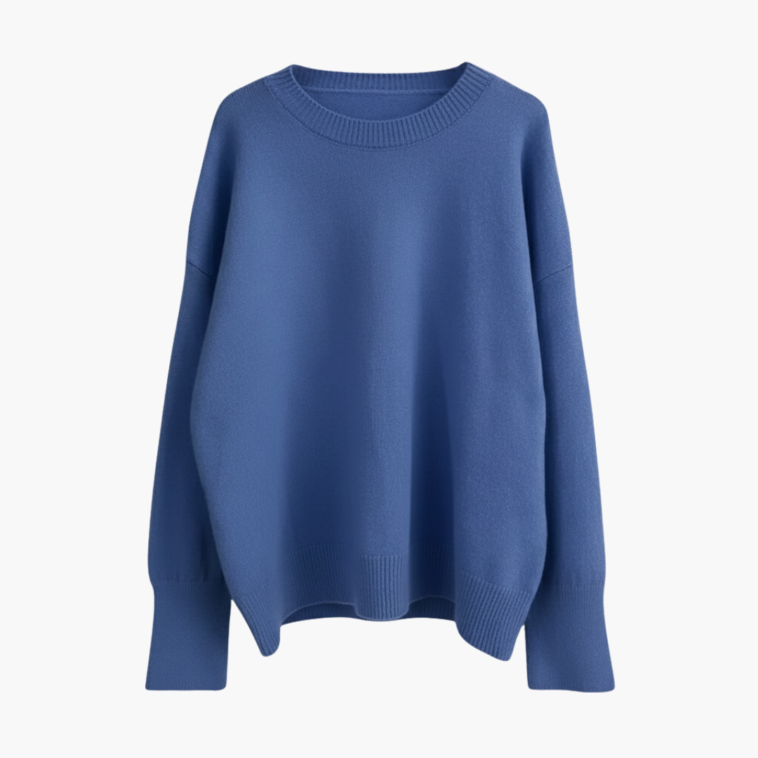 Cozy Women's Large Knit Sweater with Long Sleeves - Olytrend