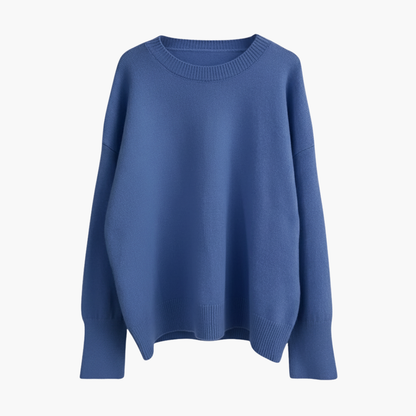 Cozy Women's Large Knit Sweater with Long Sleeves - Olytrend