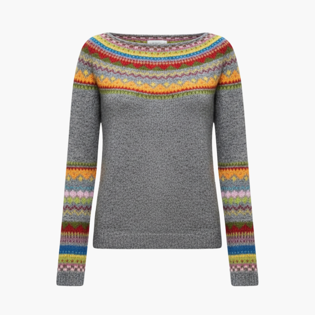 Classic Fit Crew Neck Women's Sweater - Olytrend
