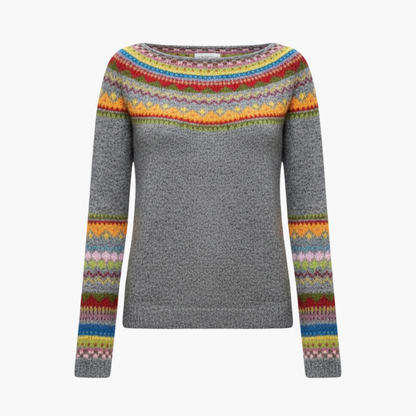 Classic Fit Crew Neck Women's Sweater - Olytrend