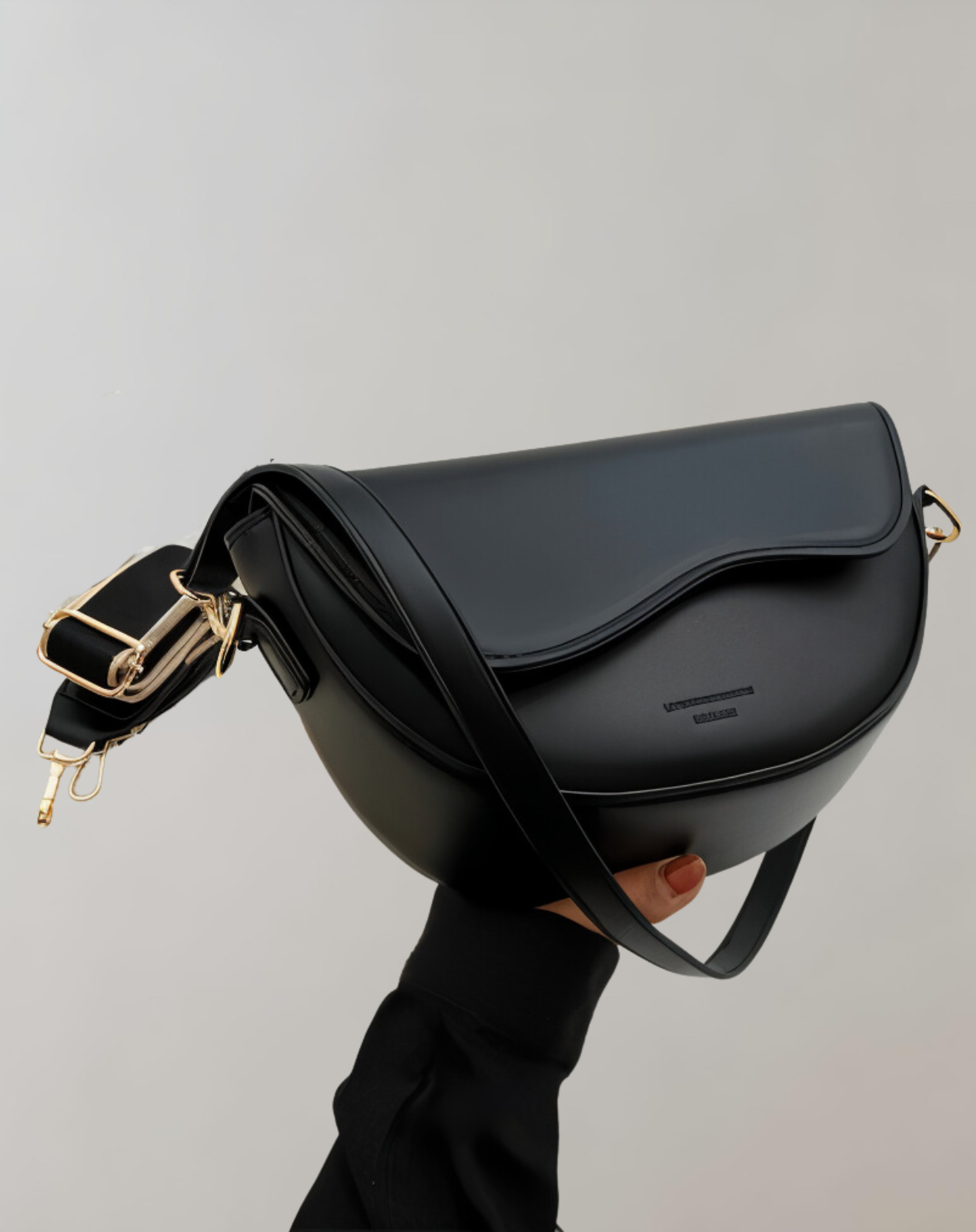Chic Faux Leather Cross Body Handbag