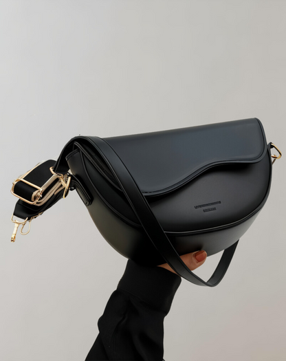 Chic Faux Leather Cross Body Handbag