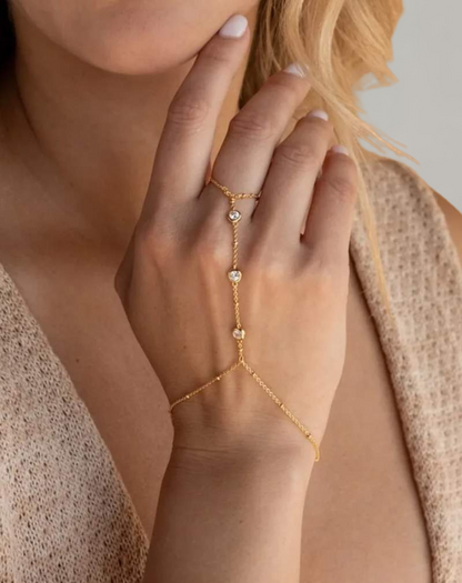 Sparkling Crystal Link Chain Bracelet - Nocini