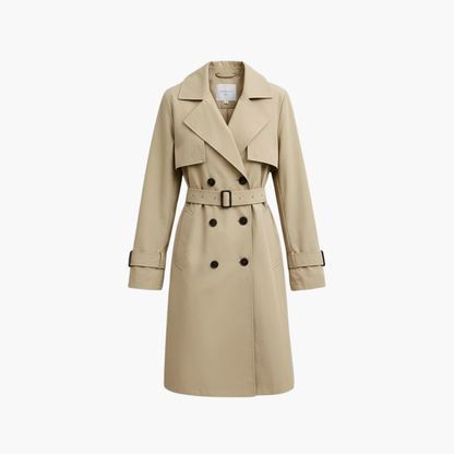 Classic Double Breasted Rain Coat for Women - Olytrend