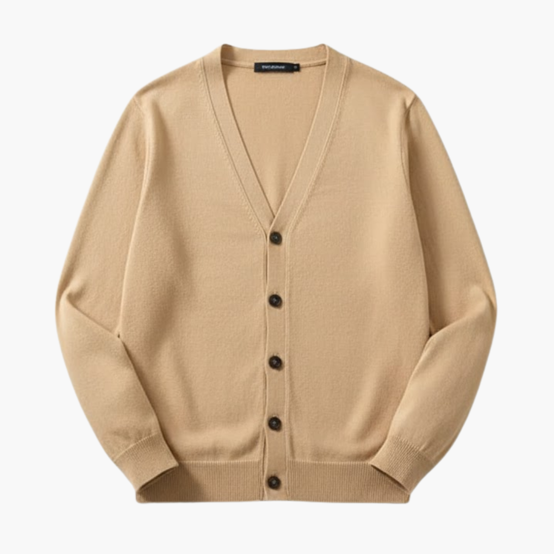 Classic V-Neck Button Cardigan for Men - Olytrend