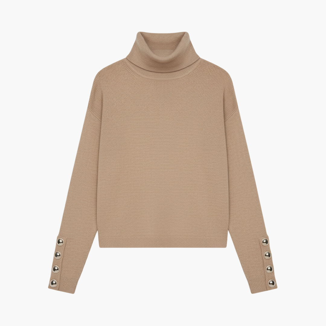 Women's Classic Long Sleeve Cable Knit Sweater - Olytrend