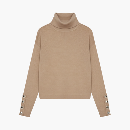 Women's Classic Long Sleeve Cable Knit Sweater - Olytrend