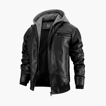 Men's Zip Up Hoodie with Fleece Lining and Elastic Cuffs - Olytrend