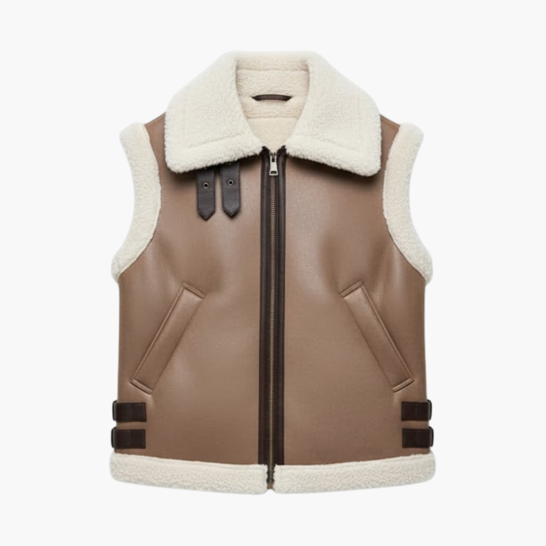Ladies' Fleece Lined Sleeveless Gilet - Olytrend