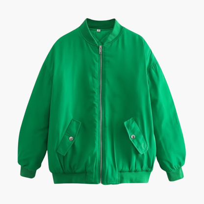Ladies' Zip Up Flight Jacket - Olytrend