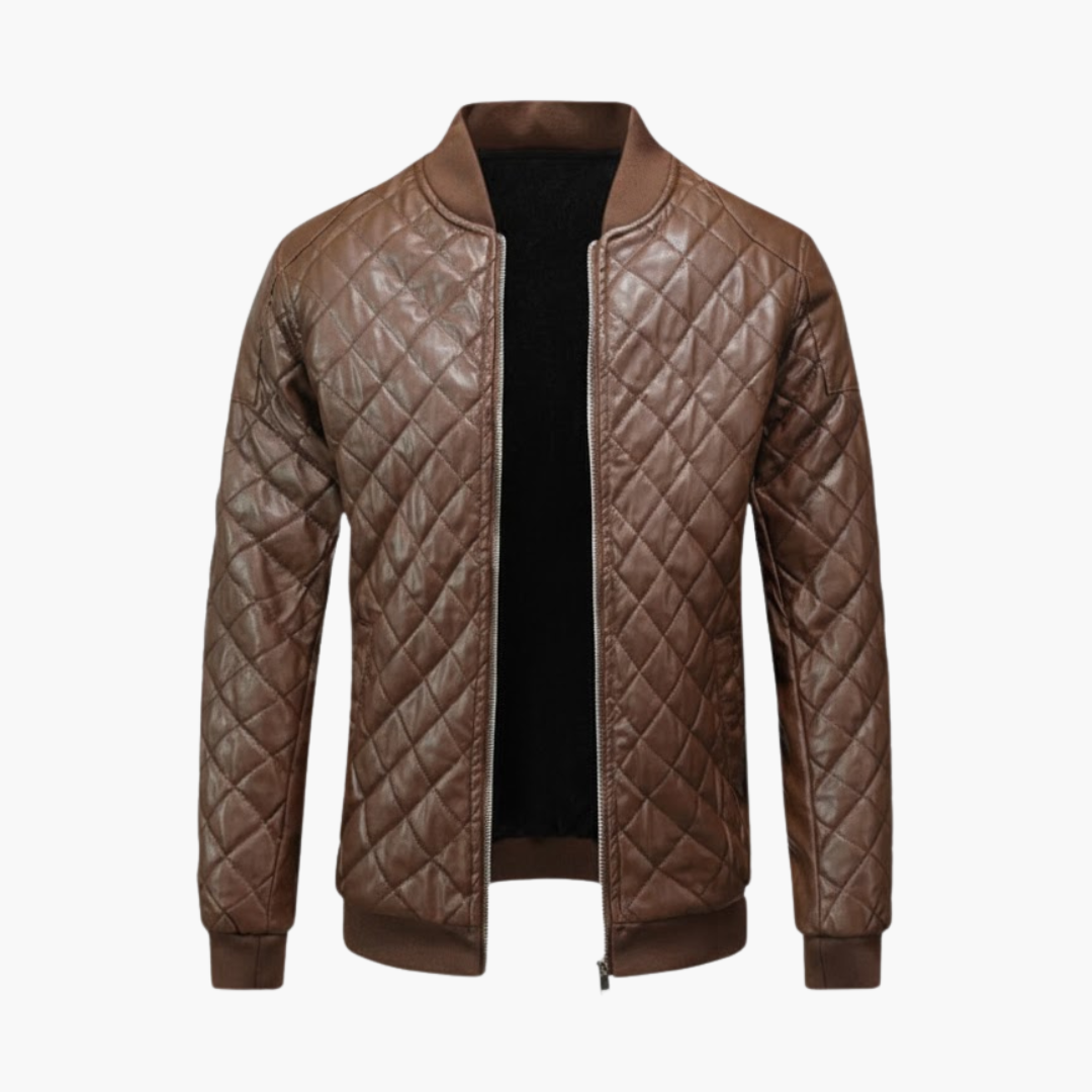 Men's Padded Zip Up Bomber Coat - Olytrend