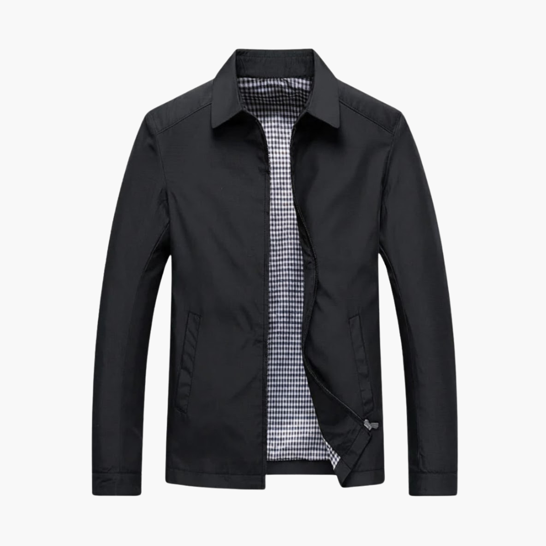 Men's Zip Up Shirt Collar Jacket - Olytrend