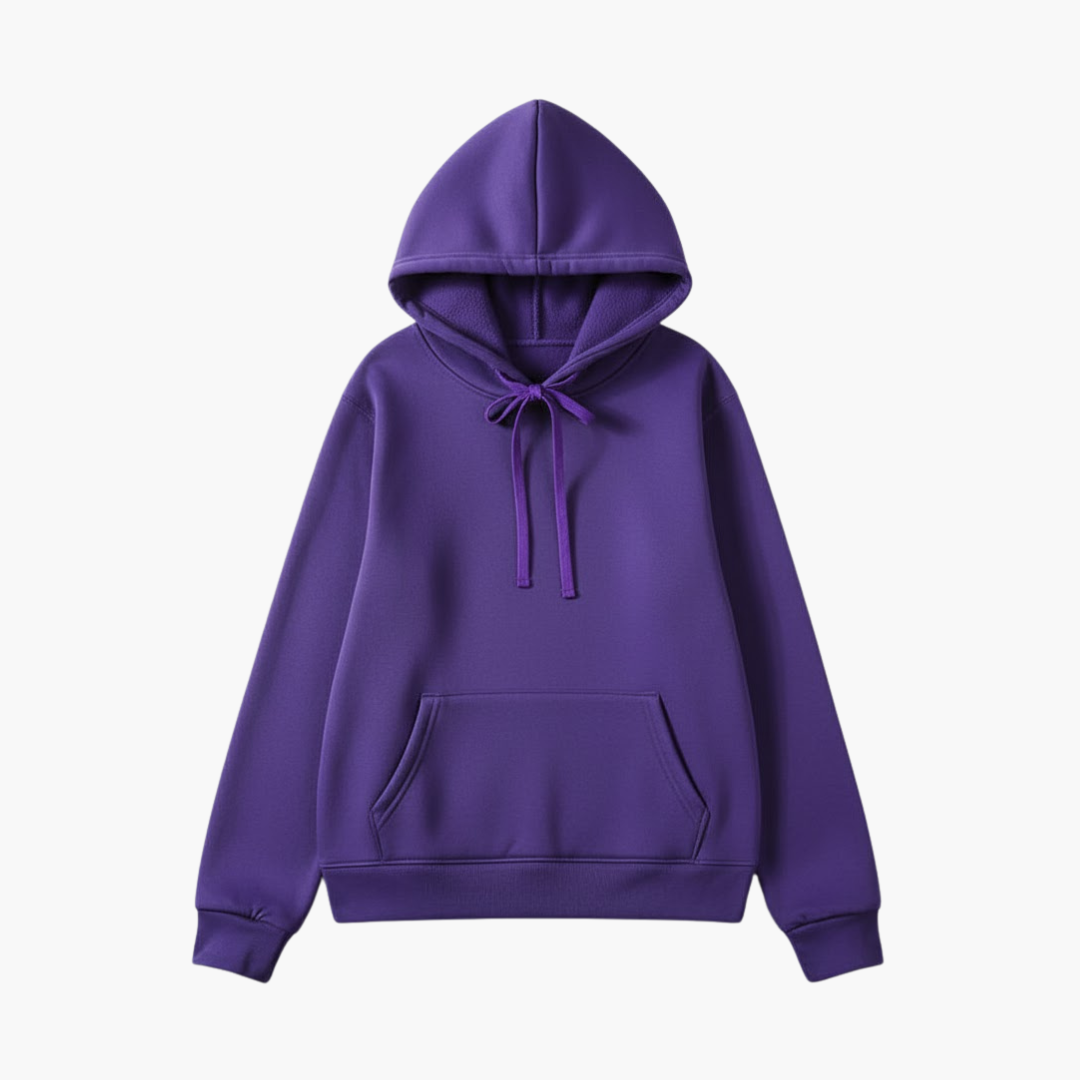 Slim Fit Women's Hooded Sweatshirt with Adjustable Cuff - Olytrend