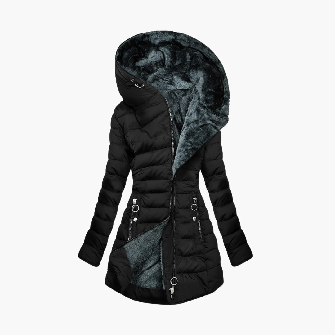 Ladies Waterproof Parka with Adjustable Hood - Olytrend