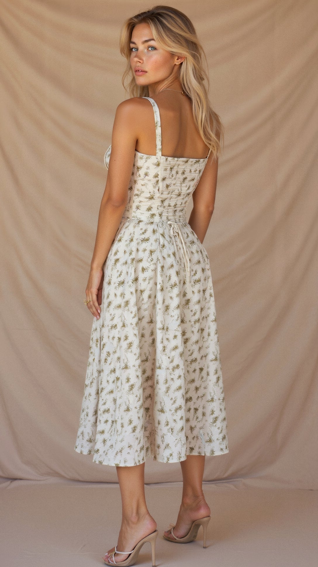 Slimming Waist Midi Dress - Perfect Fit for Women