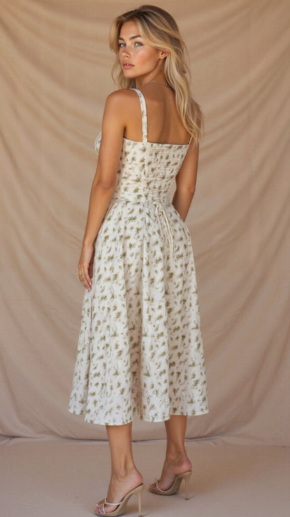 Slimming Waist Midi Dress - Perfect Fit for Women