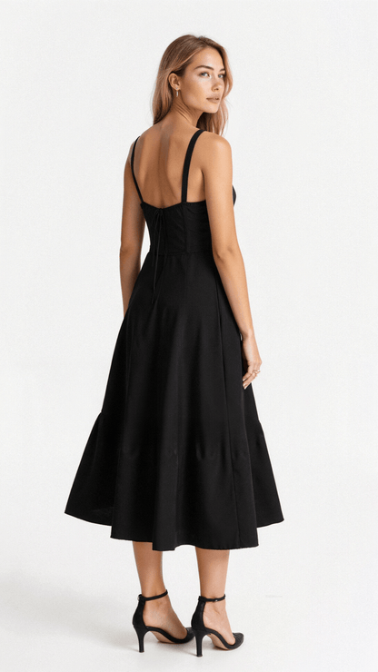 Slimming Waist Midi Dress - Perfect Fit for Women