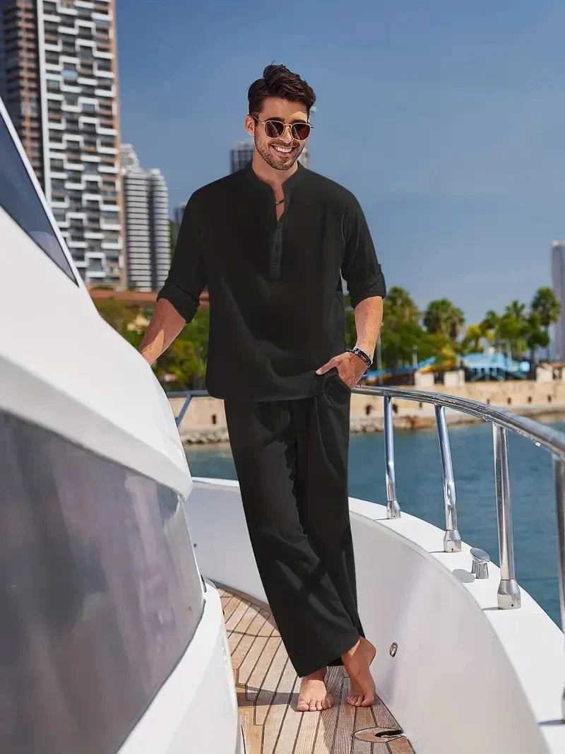 Lightweight Mens Casual 2-Piece Outfit