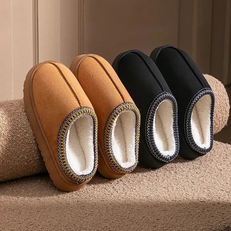 Soft Fuzzy Slippers for Women - Warm and Grippy Sole - Nocini