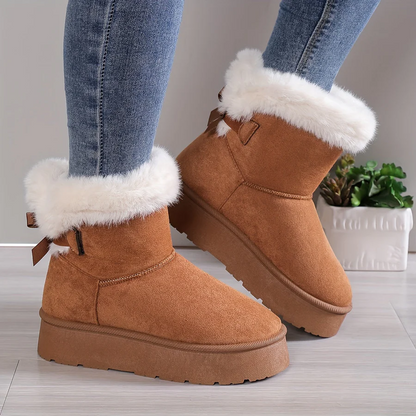 Warm Comfortable Women's Slip On Winter Boots