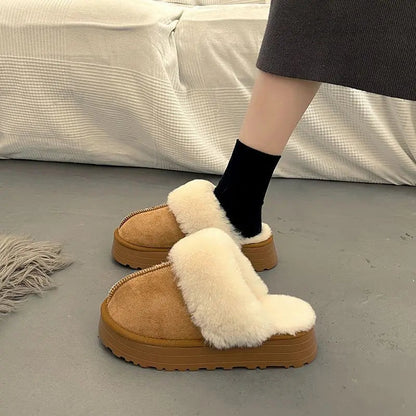 Soft Fuzzy Slippers for Women - Warm & Comfortable Fit