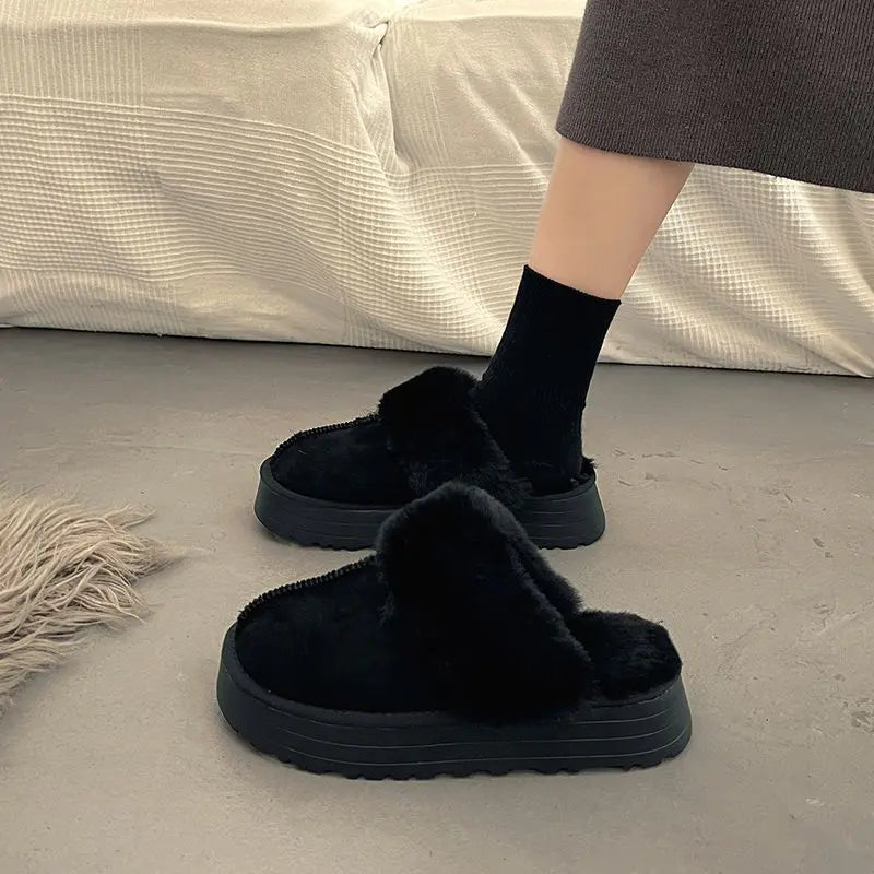 Soft Fuzzy Slippers for Women - Warm & Comfortable Fit